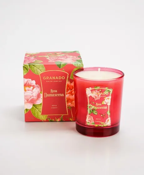 Vela Perfumada Rosa Damascena 250g